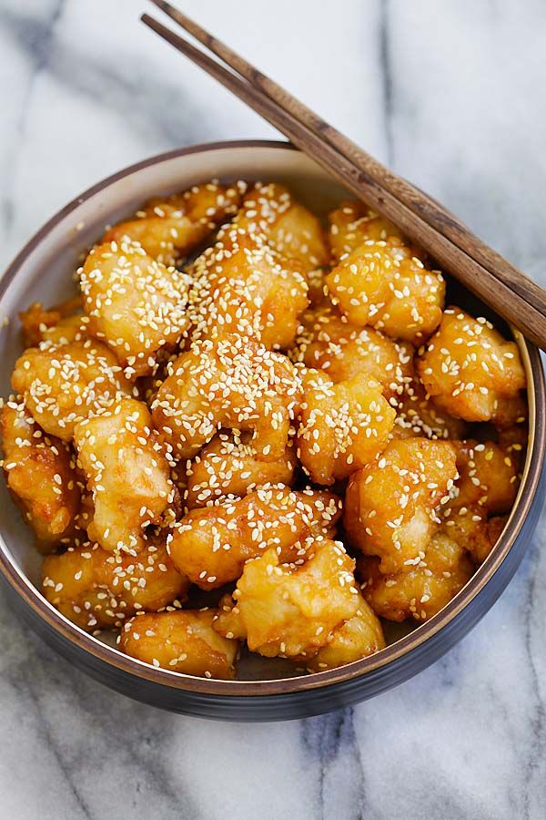Honey Sesame Chicken #chinesefood