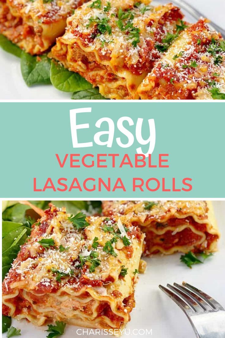 Vegetarian Lasagna Rollups Recipe Vegetable lasagna Vegetarian Lasagna Rollups Recipe Vegetable lasagna