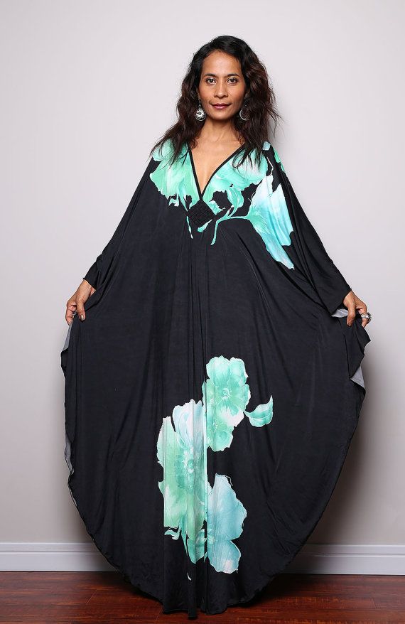 butterfly kaftan dress