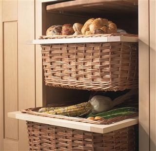 Wicker Basket Drawers With Handles And Runners Kitchens Kitchens Pull Out Wicker Basket Drawer