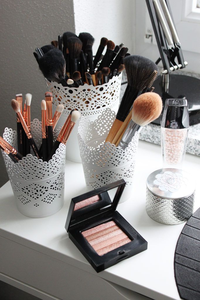 Decorative Storage Solutions | Less Than Perfect Life of Bliss | home, diy, travel, parties, family, faith Eye Makeup, Makeup Brushes, Beauty Makeup, Makeup Style, Beauty Style, Fashion Beauty, Drugstore Makeup, Makeup Geek, Makeup Eyebrows