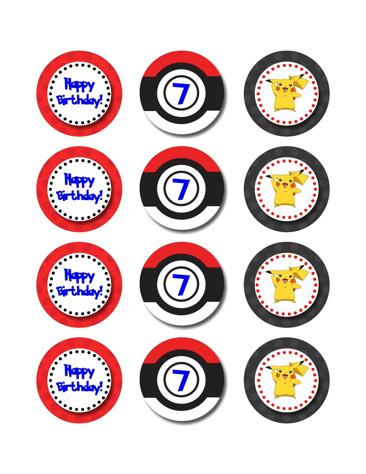 pokemon party printables