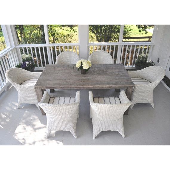 Kingsley Bate Elegant Outdoor Furniture Cape Cod Armchair With Kingsley Bate Elegant Outdoor Furniture Cape Cod Armchair With Valhalla Dining Table