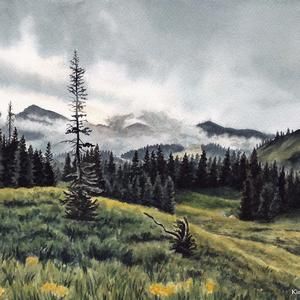 Watercolor Artist, Watercolor Paintings, Original Paintings, Process Art, Paintings & Prints, Nature Art, Landscape, Natural Landmarks, Drawings