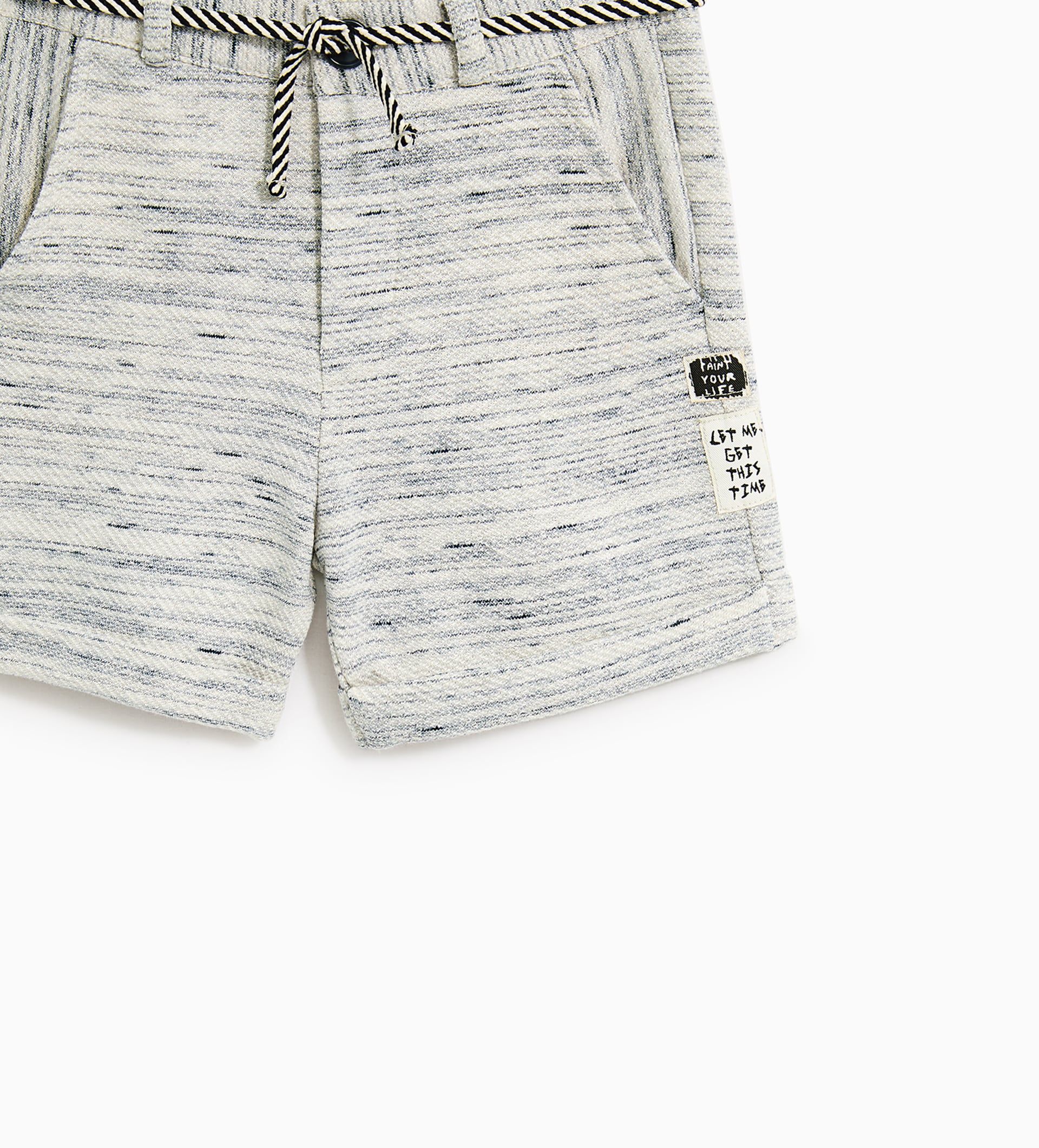 Sweatshirt Kumasindan Bermuda Pantolon Sort