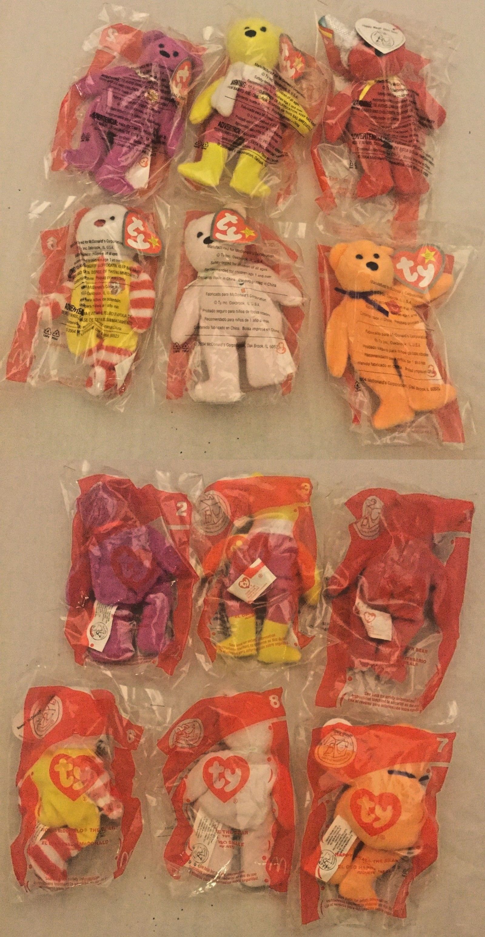 Ty Teenie Beanie Babies Teeny MCDONALDS Happy Birthday Set of 12 ~ 2019 NEW