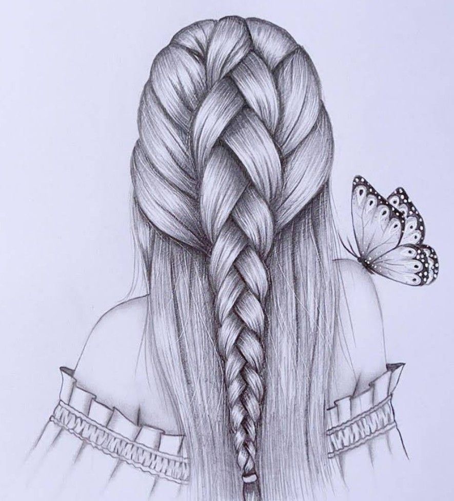 CreditsFarjana drawing academy (YouTube) Pencil Sketches Easy, Pencil Drawing Images, Color Pencil Sketch, Disney Art Drawings, Girl Drawing Sketches, Beauty Art Drawings, Art Drawings Beautiful, Art Drawings Sketches Simple, Cool Girl Drawings