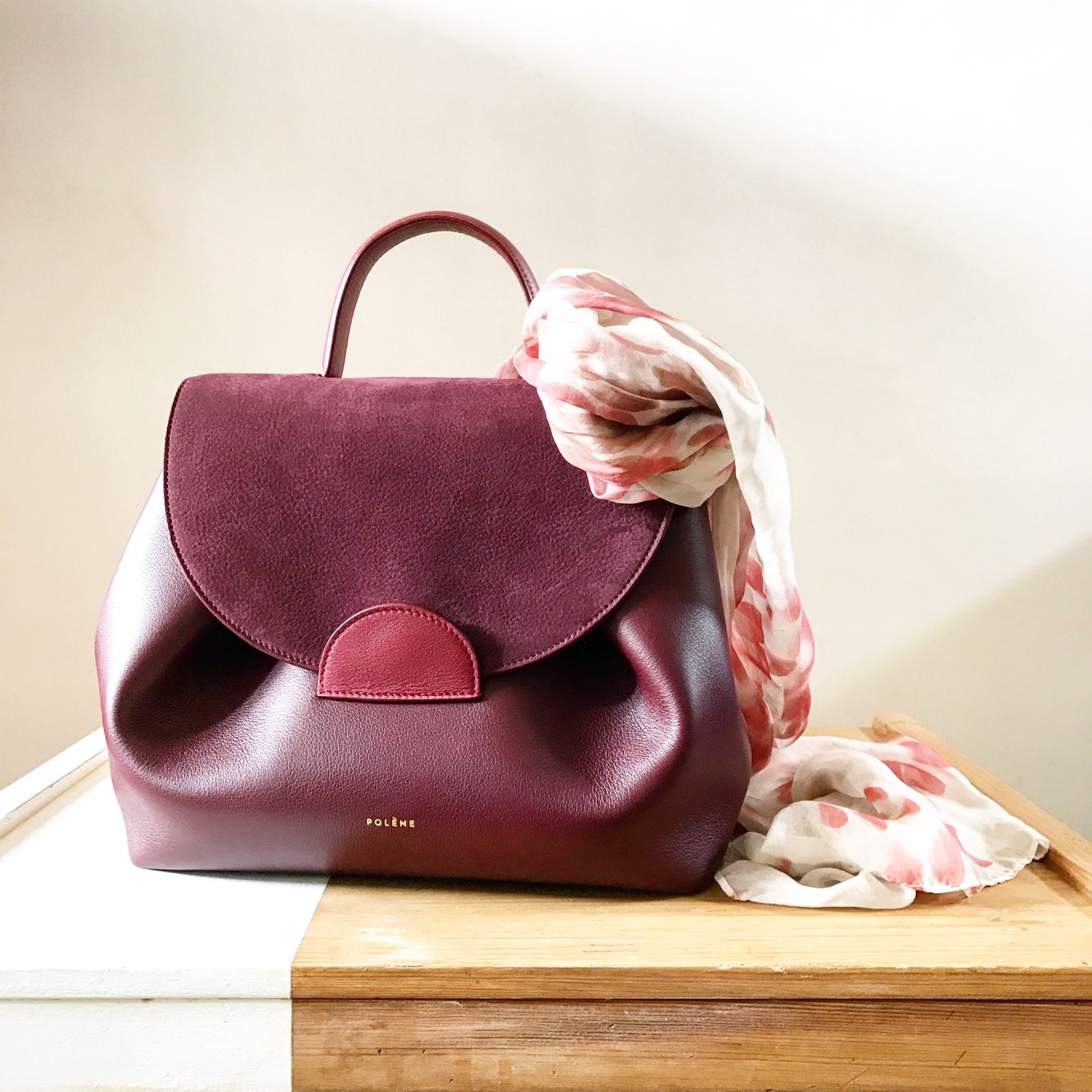 Sac en cuir couleur Burgundy de Polène-Paris Cheap Handbags, Tote ...