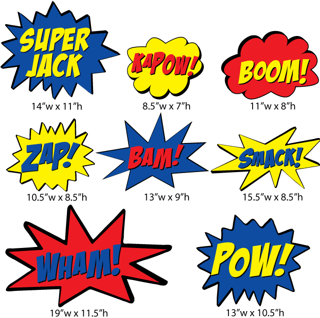 super hero wall stickers action words batman party and batman printable wall stickers