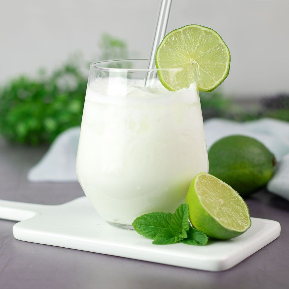 Sommerlicher Limetten-Lassi, natürlich low carb #lowcarbveggies