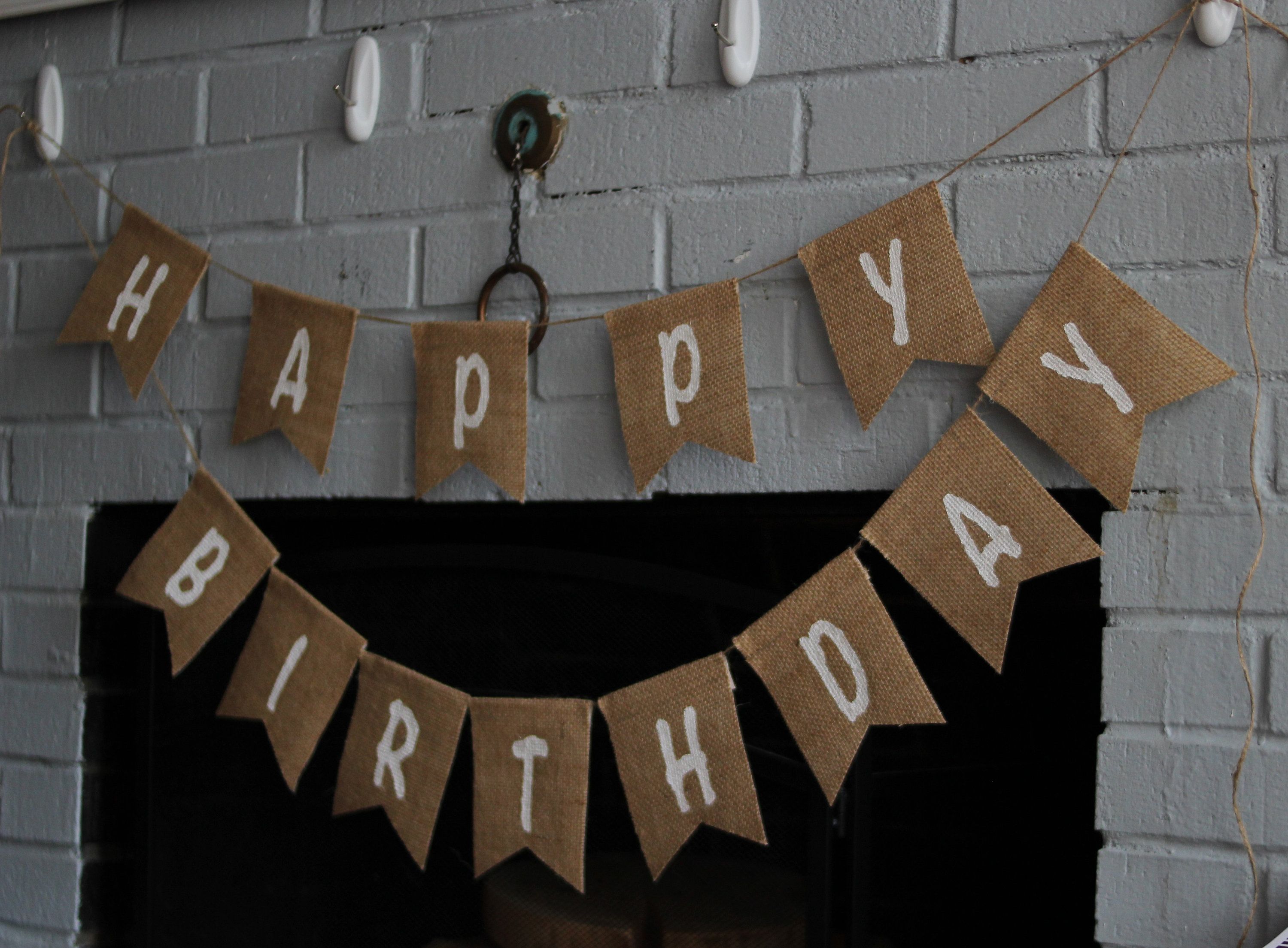 Happy Birthday Banner Burlap Bunting Hessian Garland Party Celebrations Custom Happy Birthday Banner Burlap Bunting Hessian Garland Party Celebrations Custom