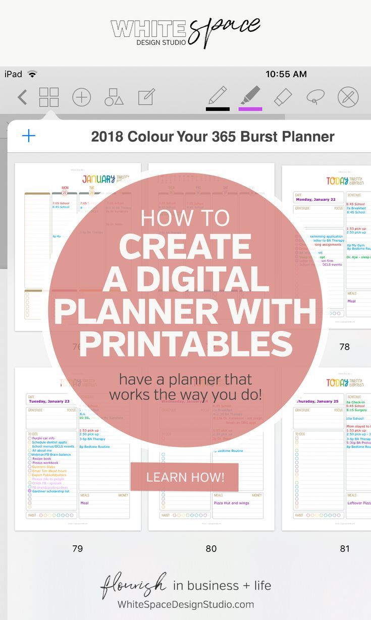 HOW TO CREATE A DIGITAL PLANNER WITH PRINTABLES