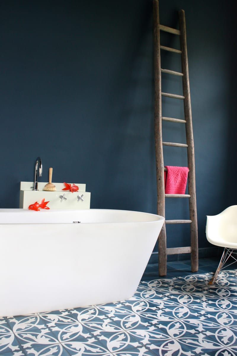 Badezimmer Deko Dunkelblau Strand Badezimmer Bad Styling