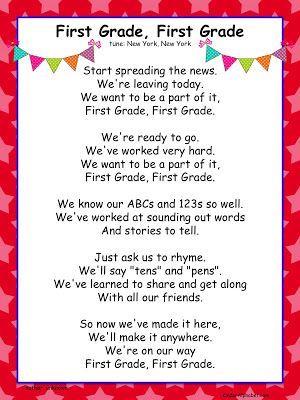 Songs for first graders