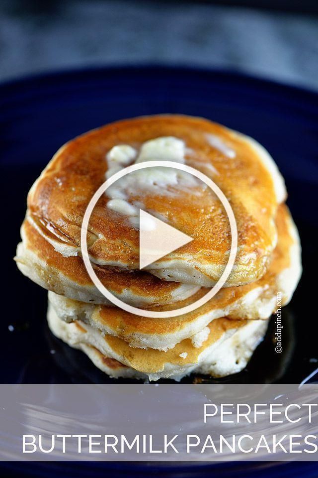 Perfect Buttermilk Pancake Recipe - These are the BEST Ive ever had! A family favorite! // addapinch.com #buttermilkpancakes #pancakes #addapinch-#bu...