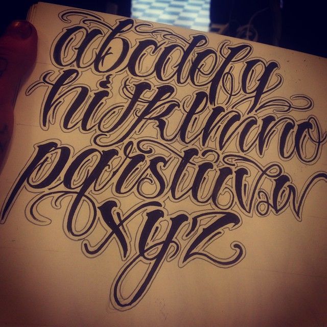 Lettering Styles Alphabet, Graffiti Alphabet Styles, Tattoo Fonts Alphabet, Graffiti Lettering Fonts, Lettering Design, Design Letters, Chicano Tattoos Lettering, Tattoo Lettering Styles, Arabic Tattoos