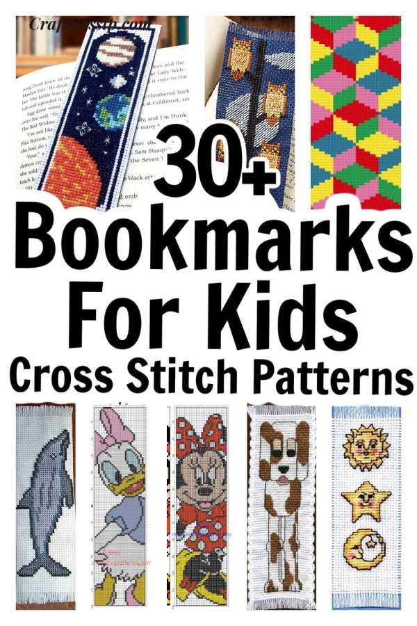 30 Bookmarks To Cross Stitch For Kids – Cross-Stitch Holiday Cross Stitch Patterns, Cross Stitch For Kids, Cross Stitch Books, Cross Stitch Bookmarks, Cross Stitch Baby, Cross Stitch Designs, Disney Bookmarks, Bookmarks Kids, Cross Stitching