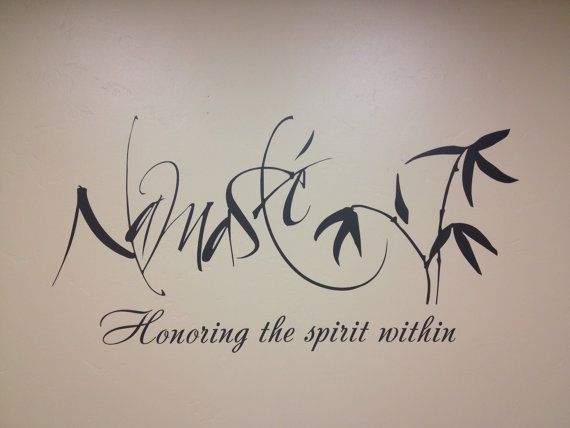 namaste sign, namaste art, namaste decor, namaste decal, namaste