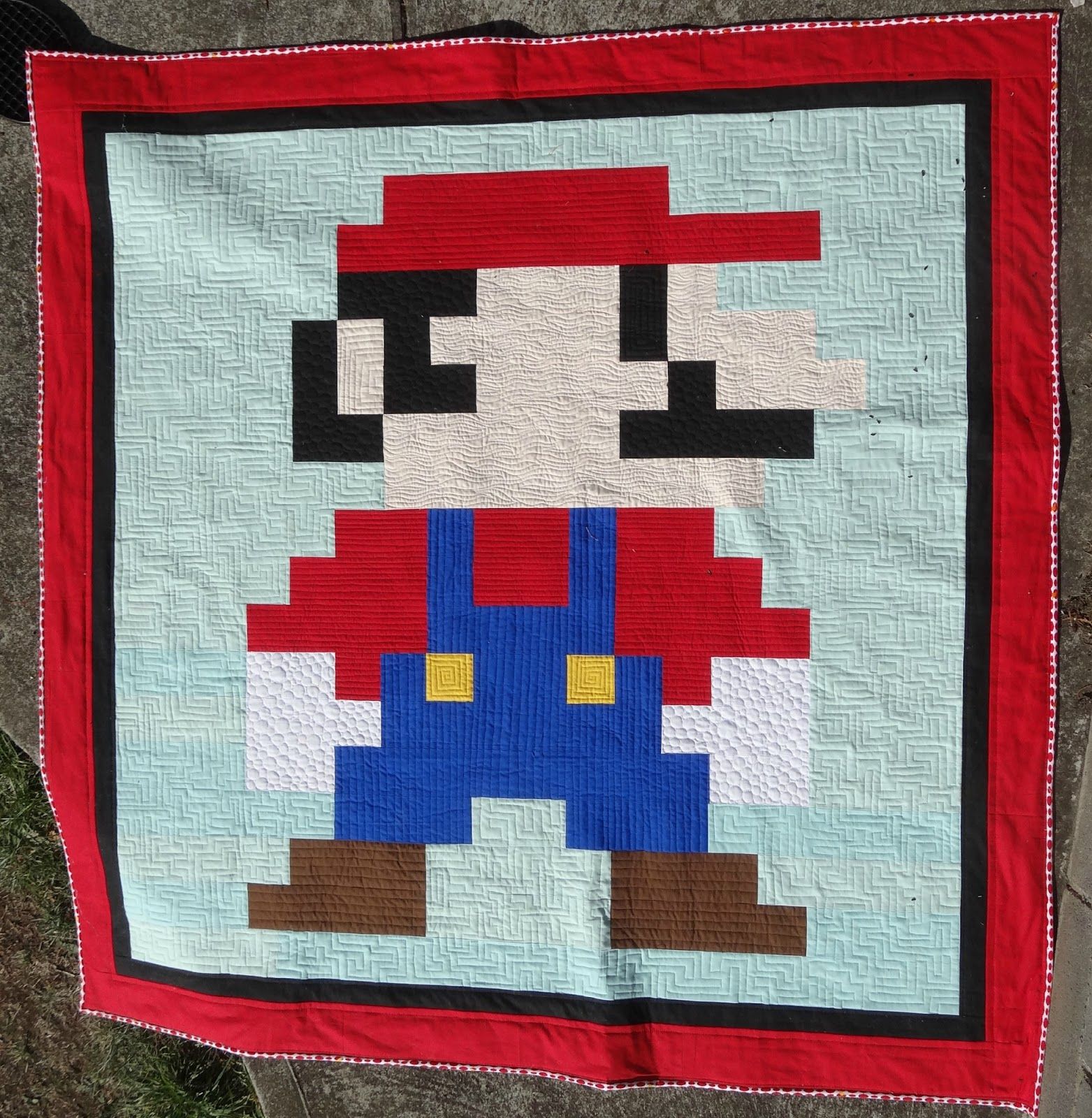 Super Mario Quilt Raccoon Mario Mario Quilt Mario Crochet Crochet Super Mario