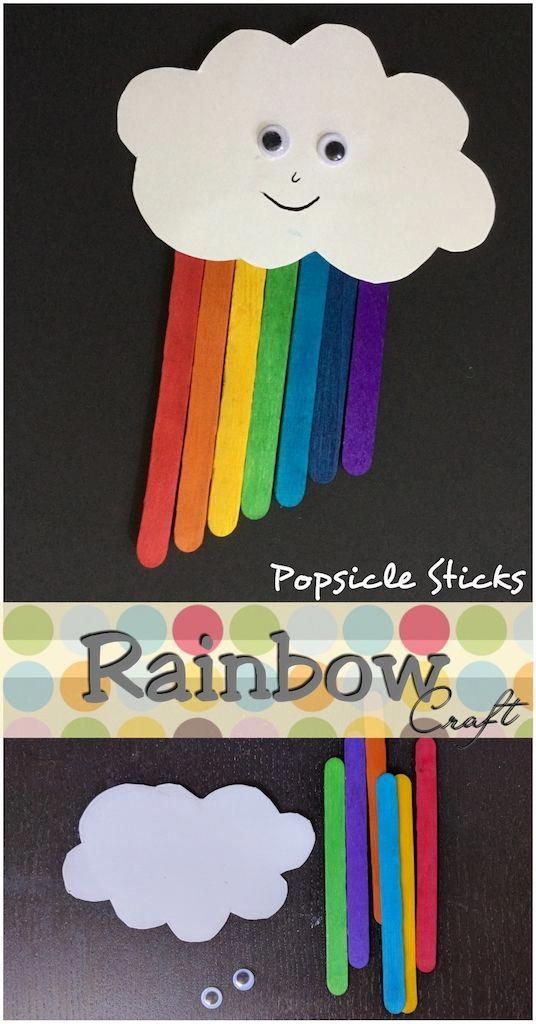 Arts And Crafts For 4 Year Olds #ArtsAndCraftsBathroom | Rainbow crafts