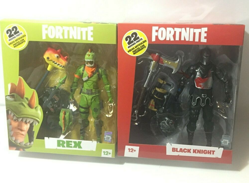 McFarlane Toys FORTNITE REX /& BLACK KNIGHT 7in Action Figure Set NEW In Stock