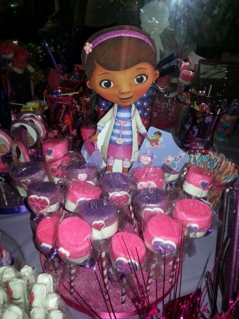 Dr Mcstuffins marshmellow pops Doc mcstuffins birthday Doc Dr Mcstuffins marshmellow pops Doc mcstuffins birthday Doc