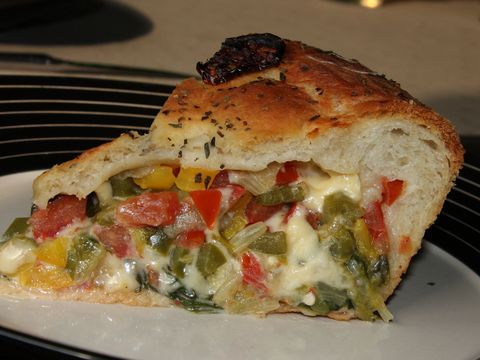 Gevuld focaccia brood | Marionsrecepten.nl | Focaccia, Lunches, Brood