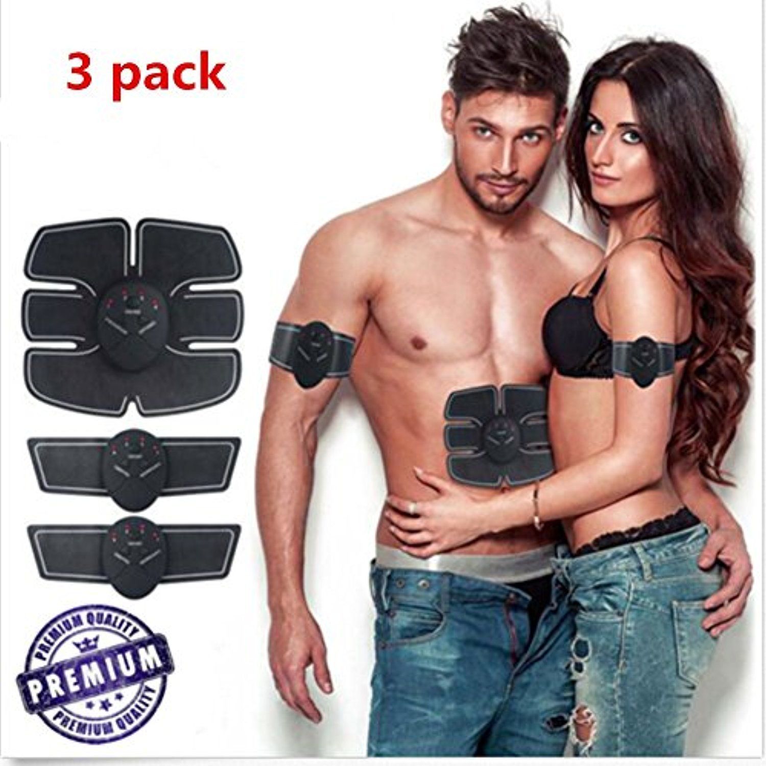 EMS Ultimate Abs Stimulator Abdominal Muscle Training Toning Belt Waist Trimmer