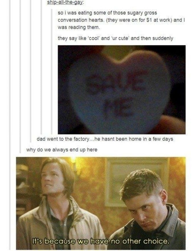 15 Hilarious Times 'Supernatural' Hijacked Tumblr Posts
