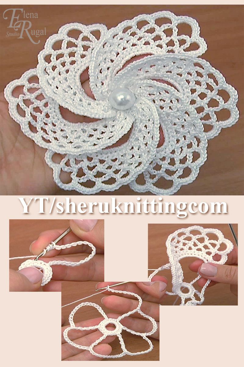 In today's tutorial, I will be making this beautiful crochet flower that can be used as an embellishment or as a part of Irish, Guipure of Lace projects. Col Crochet, Irish Lace Crochet Pattern, Russian Crochet, Crochet Flowers Free Pattern, Crochet Leaves, Crochet Flower Tutorial, Crochet Rose, Crochet Motif, Irish Crochet Tutorial