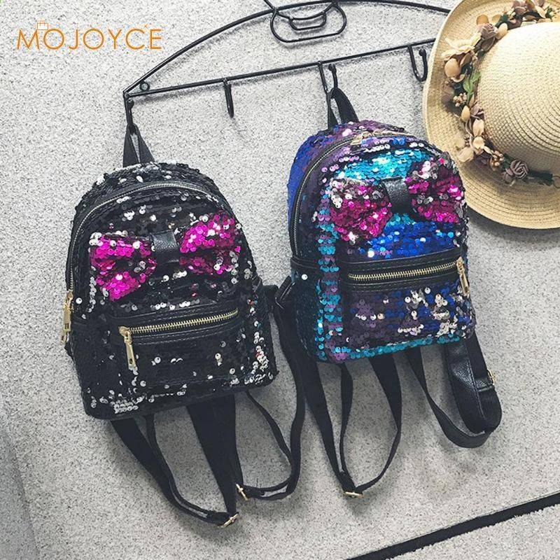 Shining Sequins Kadin Sirt Cantasi Ilmek Kizlar Kucuk Sirt Cantasi Moda Tasarimcisi Genc Kizlar Icin Okul Cant Girl Backpacks Princess Backpack Sequin Backpack