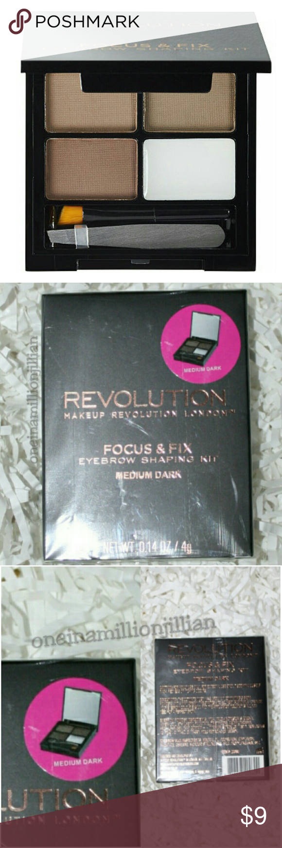 Revolution Beauty Focus & Fix Eyebrow Shaping Kit - Light Medium - Reviews | MakeupAlley Makeup Revolution Focus and Fix Eyebrow Shaping Kit Medium Dark Review |