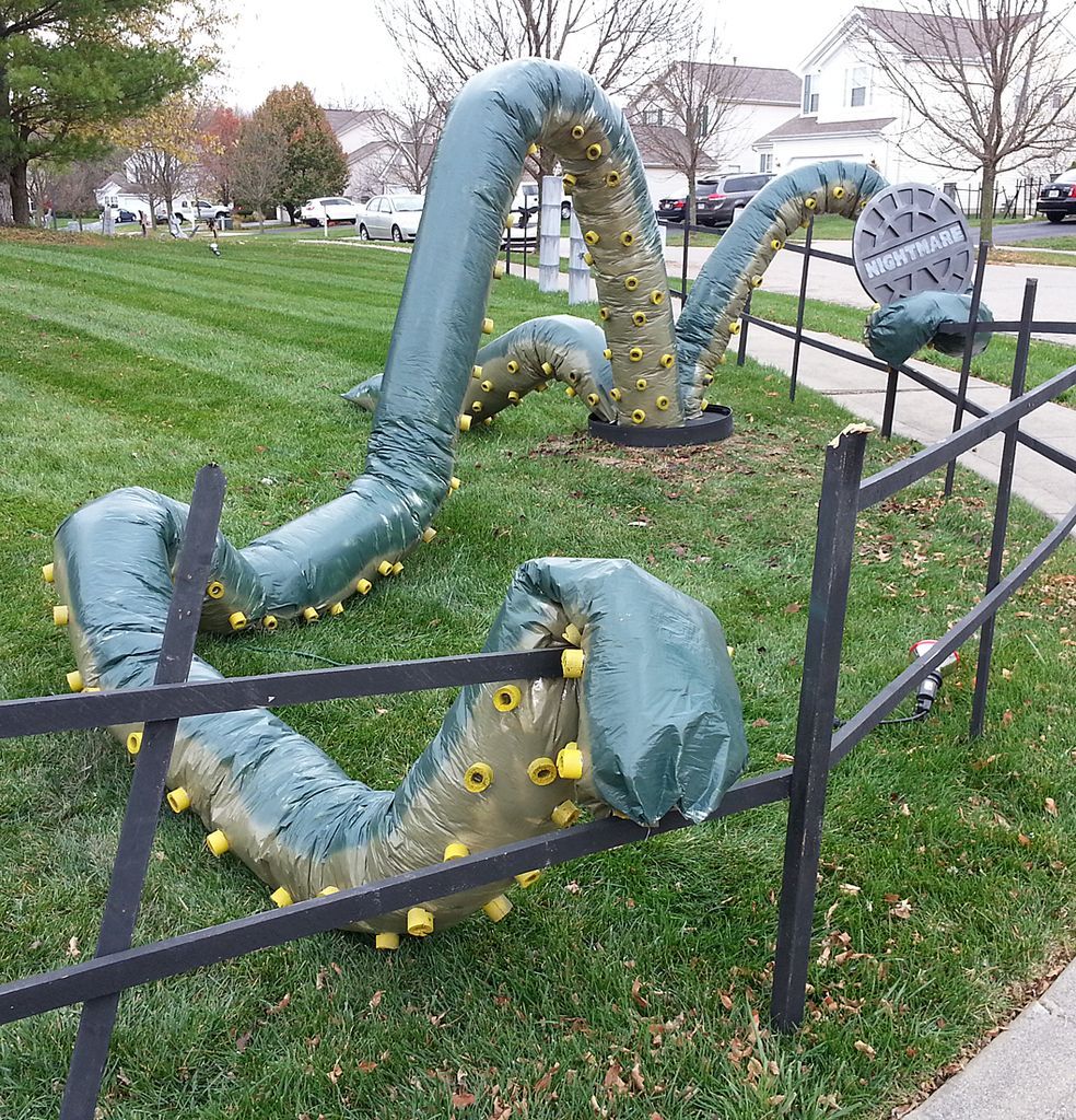 build a giant tentacle monster misc pinterest monsters yards