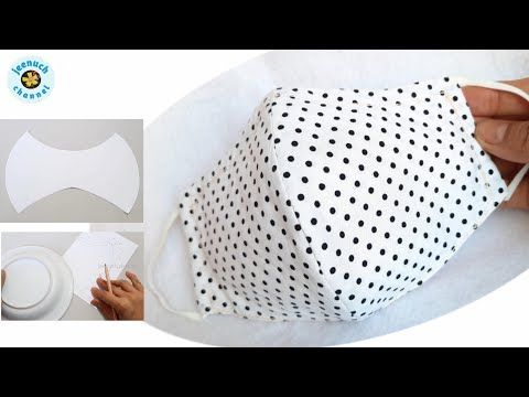 Face Mask Sewing Tutorial How to Make Face Mask with Filter Pocket DIY Cloth face Mask (pattern👇)