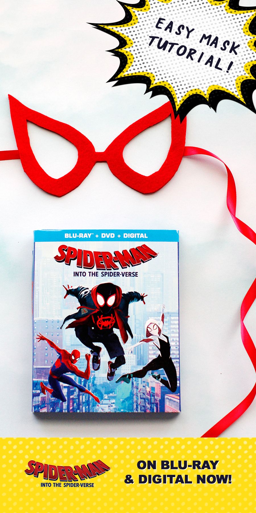 Spidergirl Gwen inspired mask Party Favors Spiderverse Spider-Man Costume
