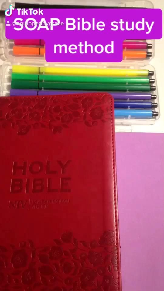 SOAP Bible study method SOAP Bible study method