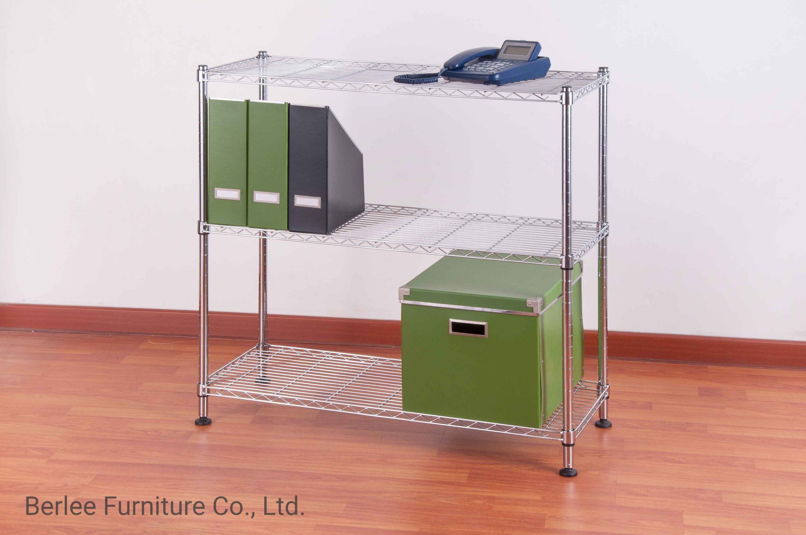 Made in China NSF Steel Storage Wire Display Rack Usage : Food, Book / Magazine, Tools, Bedding, Tableware, Shoes. Type : Storage Holders & Racks. Shape : Round. Material : Metal. Folded : Unfolded. Surface Finshing : Powder Coating/Chrome. Certification : ISO9001. Wire Shelving, Powder Coating, Racks, Storage Organization, Bedding, Chrome, Magazine, Surface, China