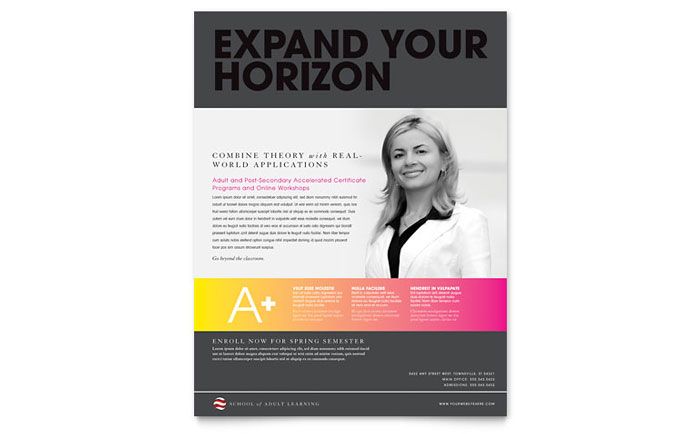 click to download a full size preview pdf ideas pinterest pdf university flyers sample