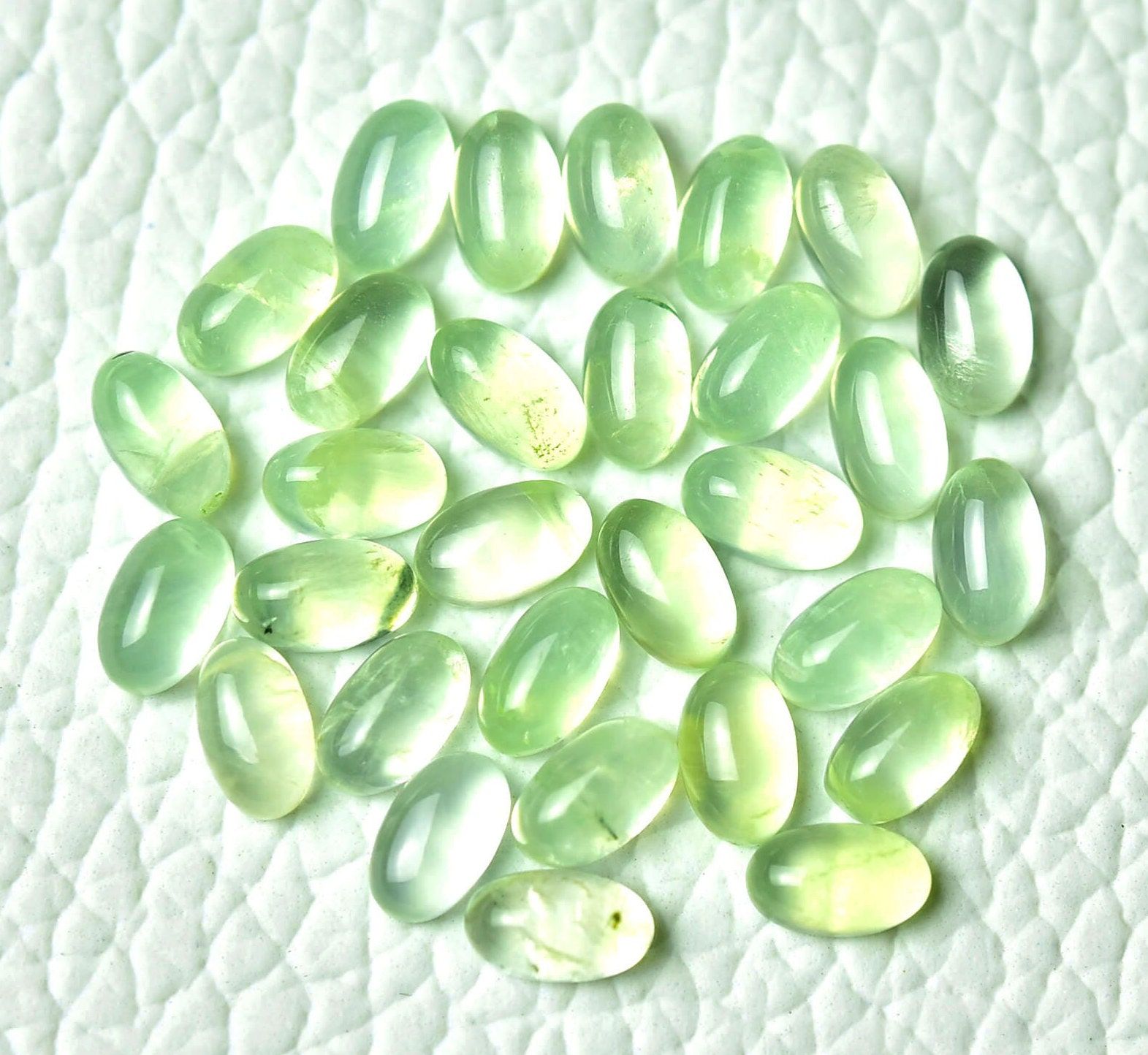 Great Lot Natural Prehnite 10X14 mm Pear Cabochon Loose Gemstone AB01 Great Lot Natural Prehnite 10X14 mm Pear Cabochon Loose Gemstone AB01