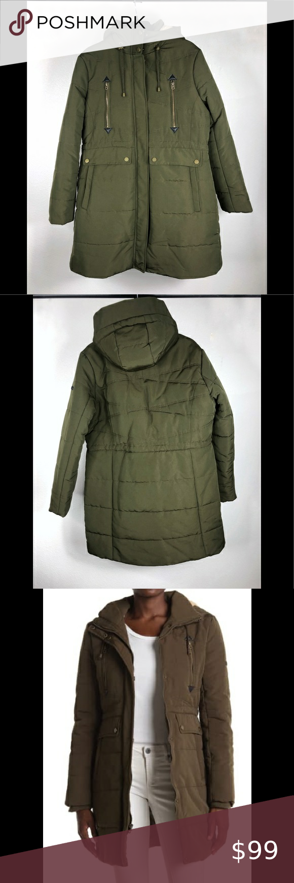 lucky brand missy faux fur hood parka
