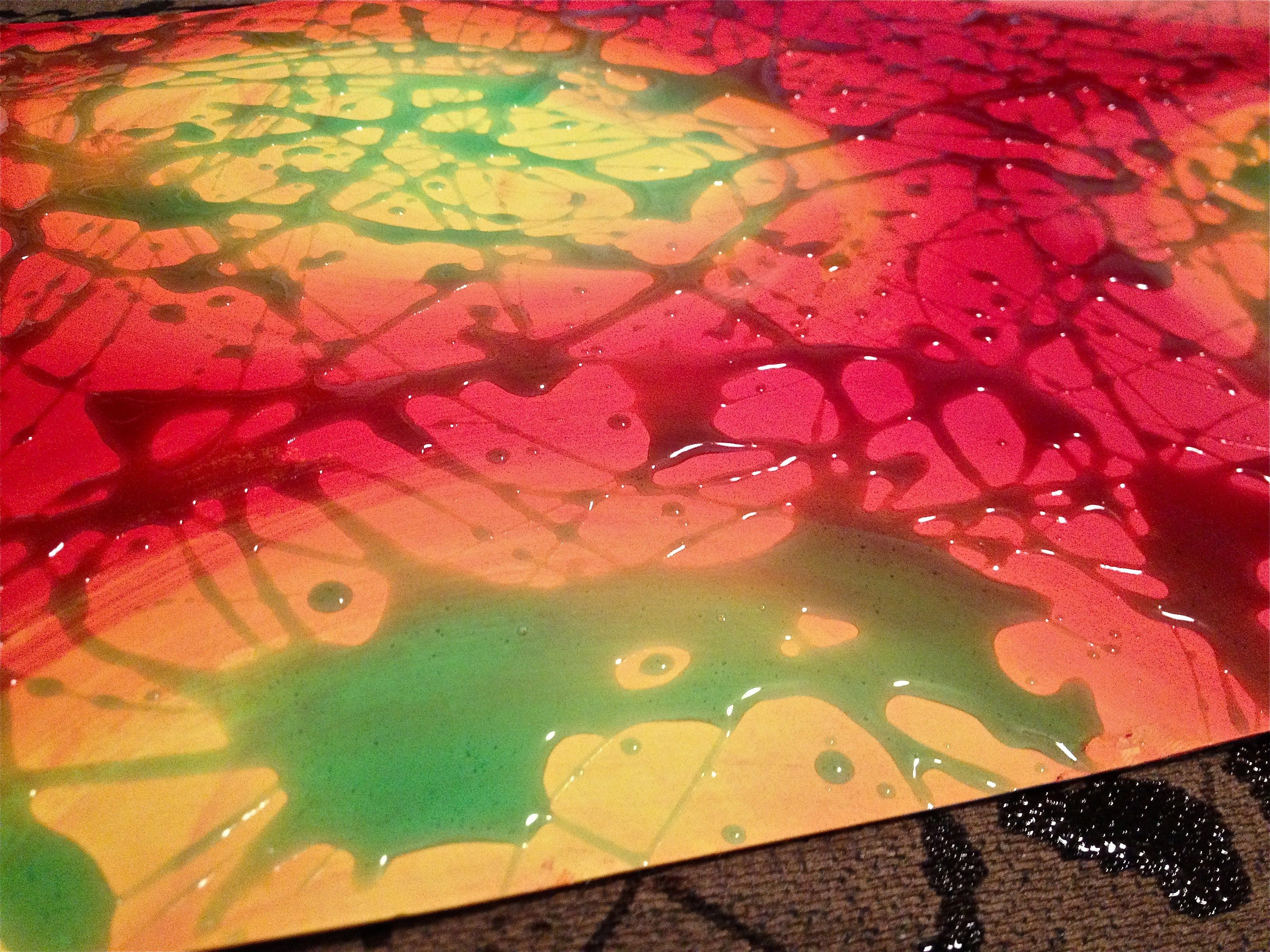 Gel Dish Soap Resist Acrylic Painting | Painting lessons, Acrylic Adding Dish Soap To Acrylic Paint