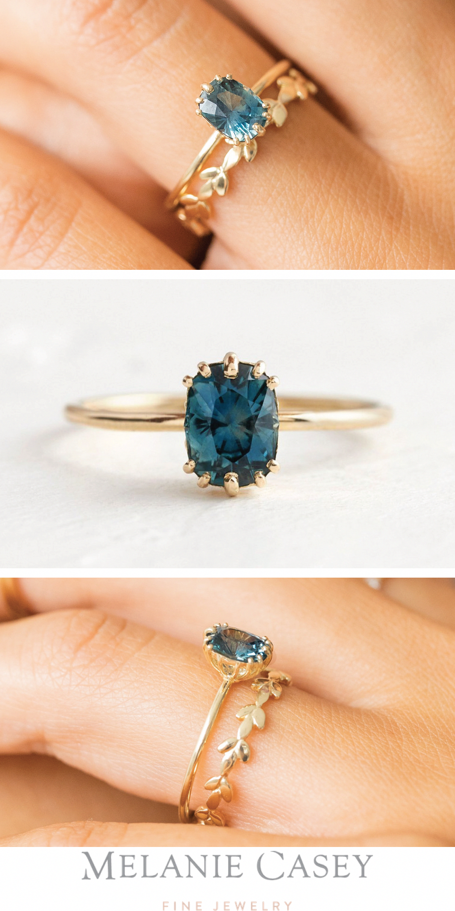 3.5ct natural aquamarine engagement ring 14k rose gold diamond wedding band anniversary ring HALO diamond bridal ring 9mm cushion Aquamarine - Fine Jewelry Ideas #aquamarineengagementring