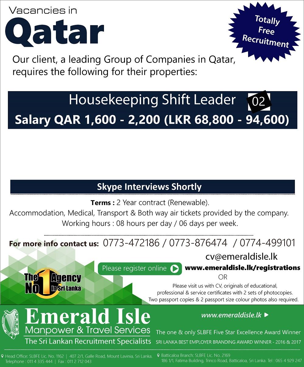 Pin by Emerald Isle Manpower & Travel on Foreign Vacancies