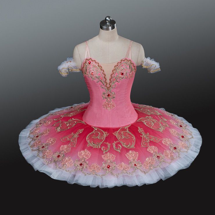 Professional Pink Peach Ballet Tutu Sugar Plum Fairy Sleeping Beauty Costume MTO