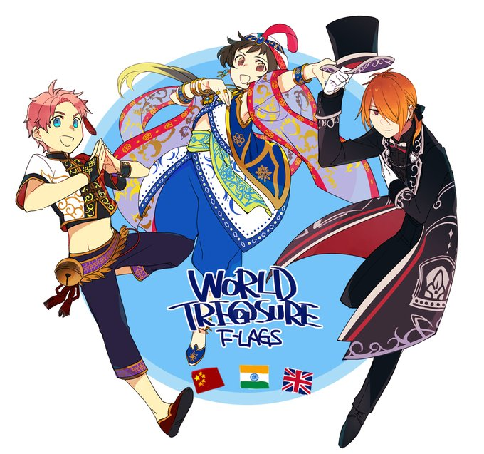 亜留巴加 Idolmaster Game Artwork Flags Of The World 亜留巴加 Idolmaster Game Artwork Flags Of The World