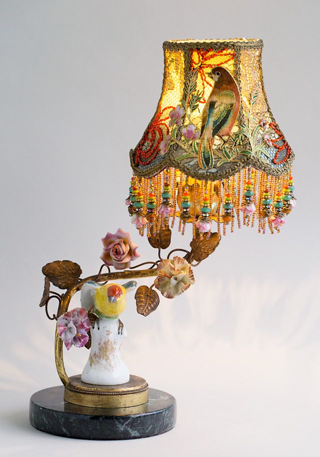 Victorian Lampshade with Chinoiserie Bird shade - Design furniture ... Victorian Lampshade with Chinoiserie Bird shade - Design furniture ...