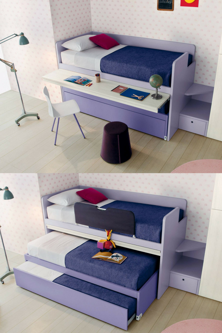 kids bed and table