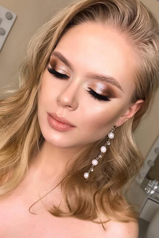 Wedding Makeup 2019 Trends #goldmakeup