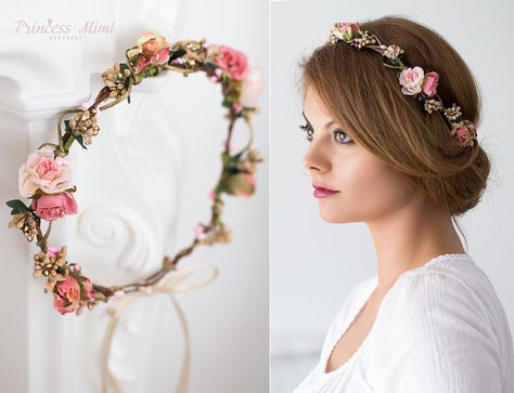 Hochzeit Stirnband Haarband Kopfschmuck Kranz Tuch Hair Garland Accessoire