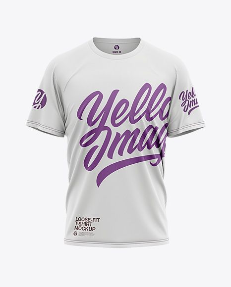 Men’s Loose Fit Graphic T-Shirt – Front View Free Psd Mockups Templates, Mockup Psd, Mockup Design, Imac Apple, Iphone Mockup, Loose Fit Tees, How To Make Logo, Clothing Mockup, Business Card Mock Up
